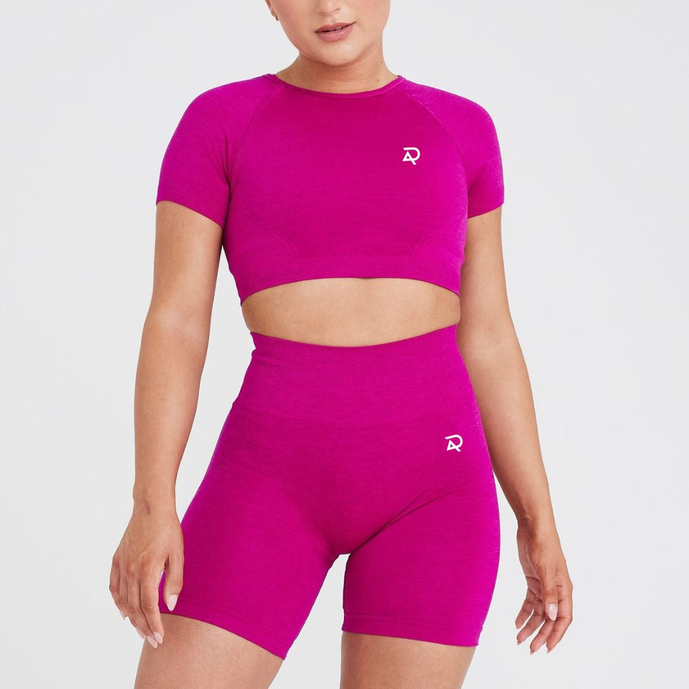 Vibe Fusion Short Sleeve Crop Top